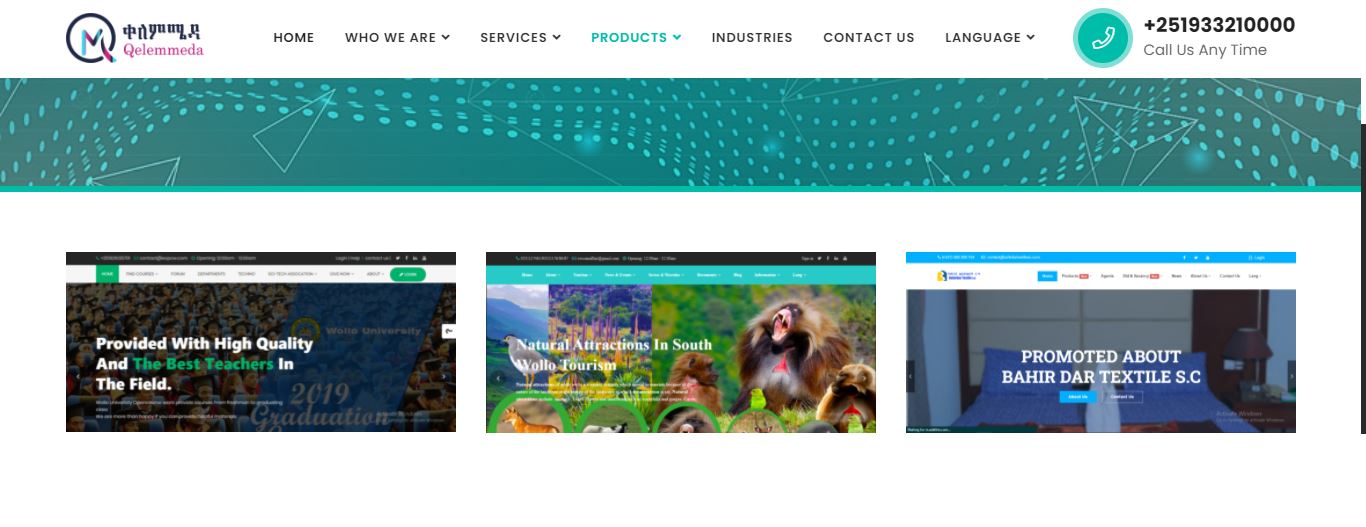 Qlem Meda Website & Portal Application